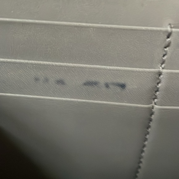 Authentic GUCCI gray bow wallet zippy wallet Gucci logo wallet - Picture 6 of 7